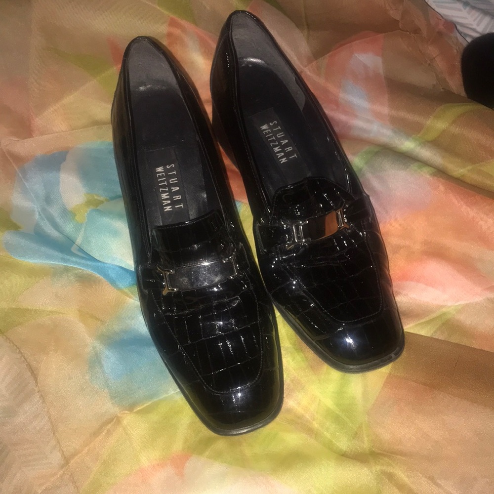 Stuart Weitzman size 7 Black Patten Leather